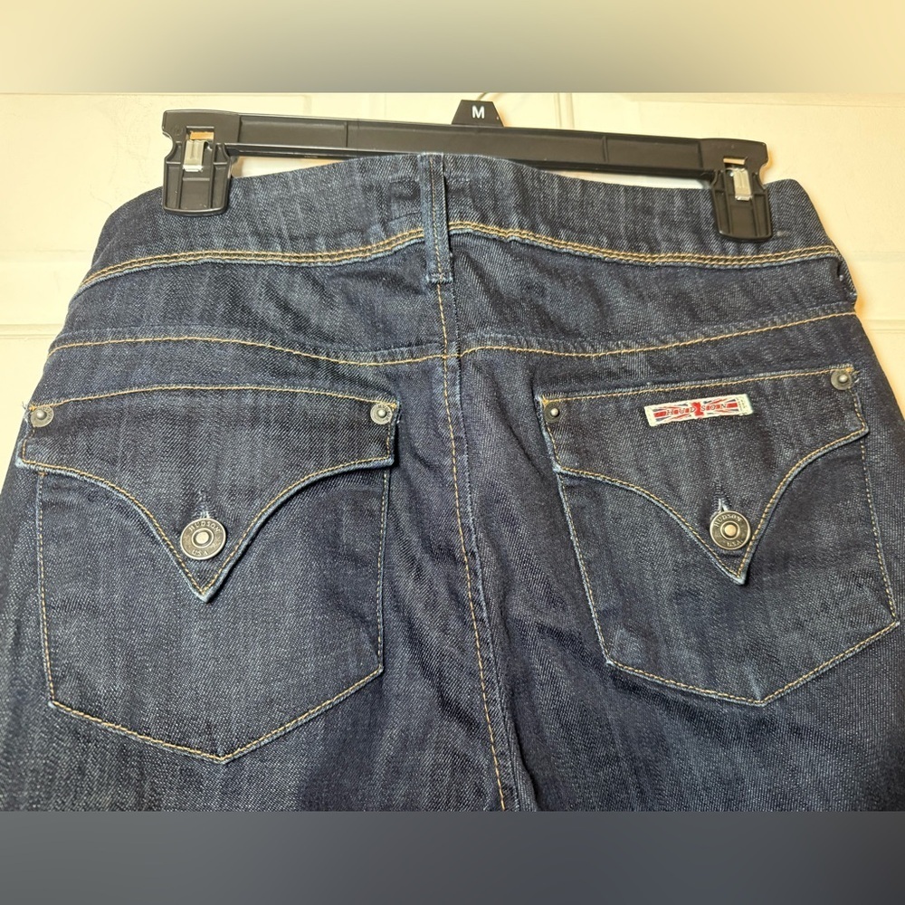 Hudson Woman’s Size 27 Carly Flap Jeans Straight Leg Ember Wash Stretch